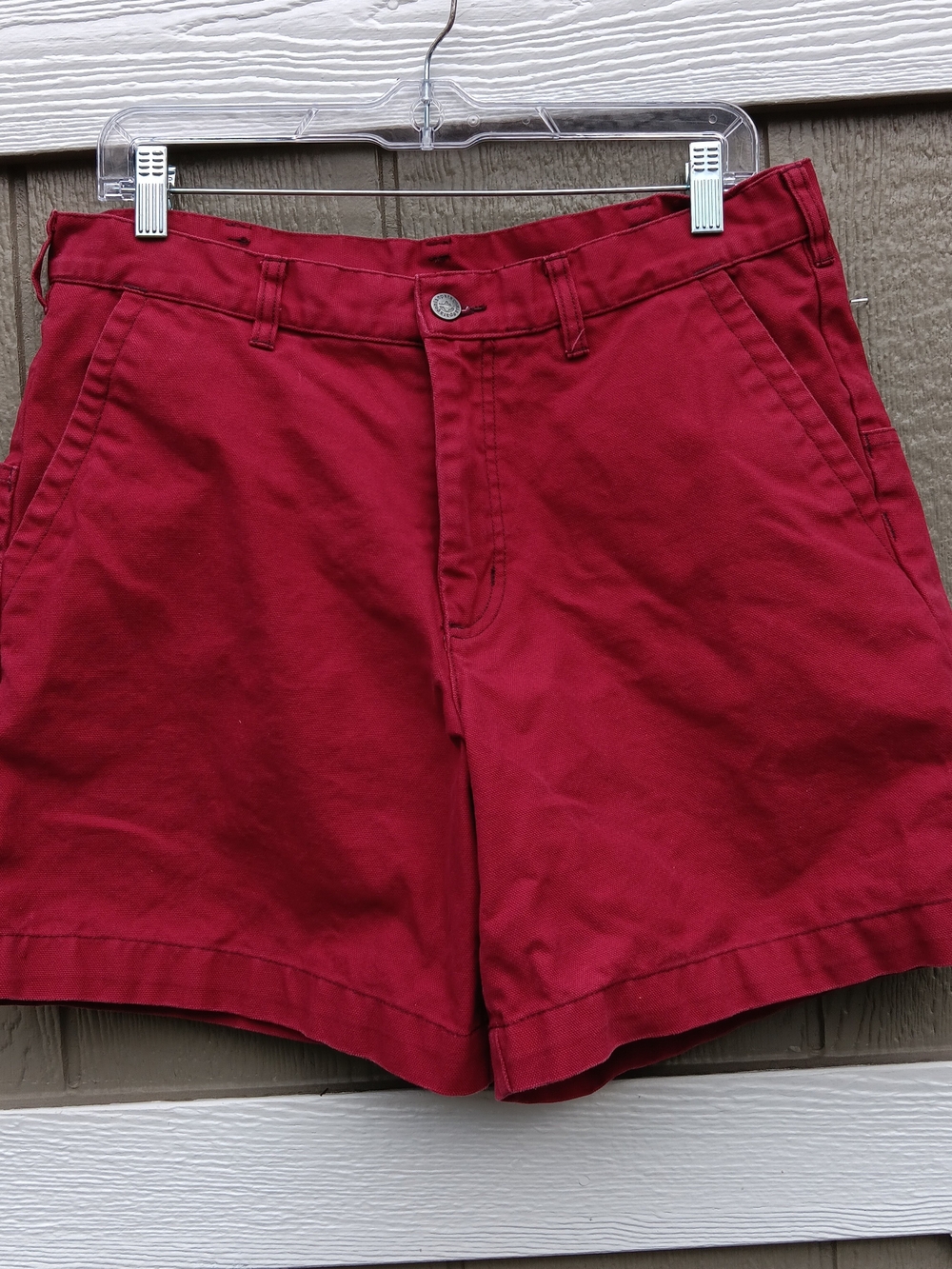 Patagonia Men's Organic Cotton Stand Up Shorts Wax Red 7" Inseam Size 34